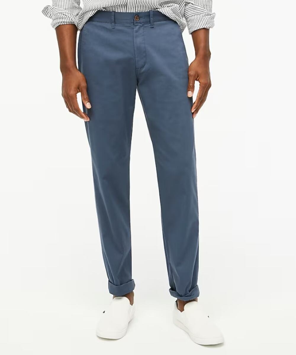 J.Crew Straight Fit Flex Chino Pant W 38 L32 Overcast Blue